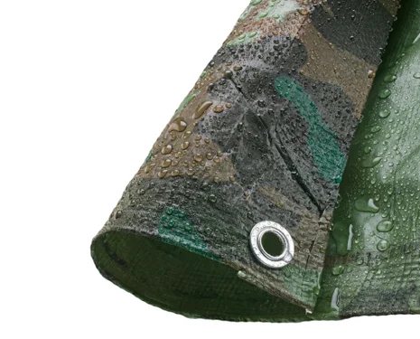 Camouflage Tarpaulin, 5.4m x 7m, Lightweight 80GSM